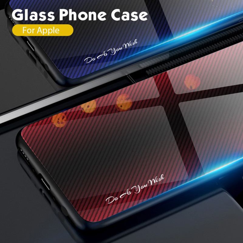 Cover Til iPhone 16 Pro Max Kulfiber Hærdet Glas