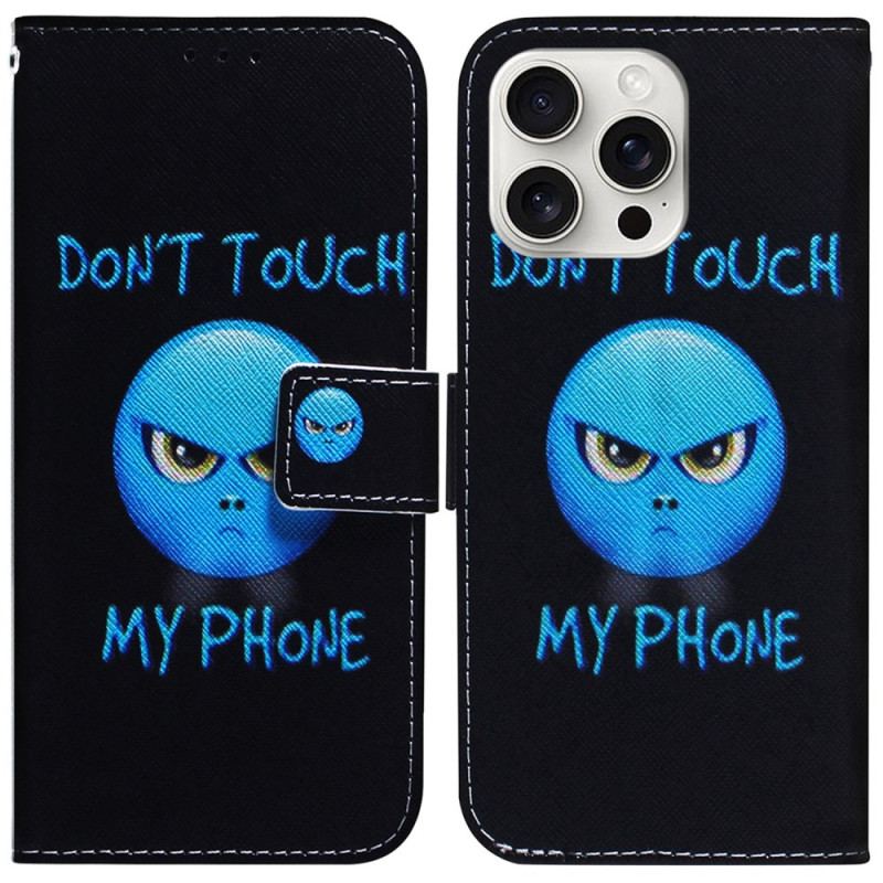 Flip Cover iPhone 16 Pro Max Telefon Emoji