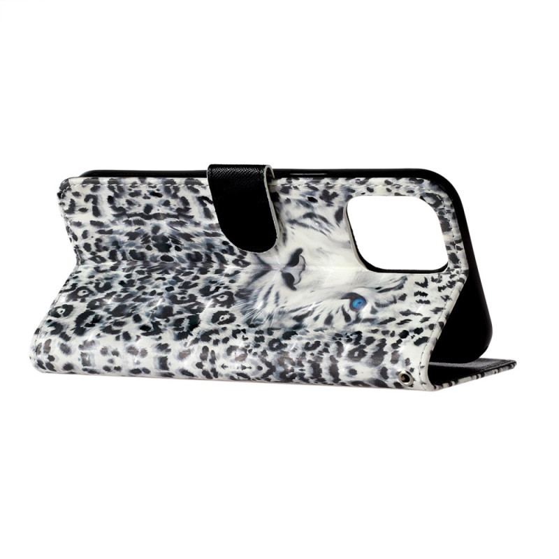 Flip Cover Til iPhone 16 Pro Max Leopardrem