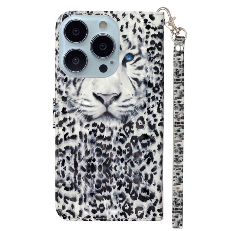 Flip Cover Til iPhone 16 Pro Max Leopardrem