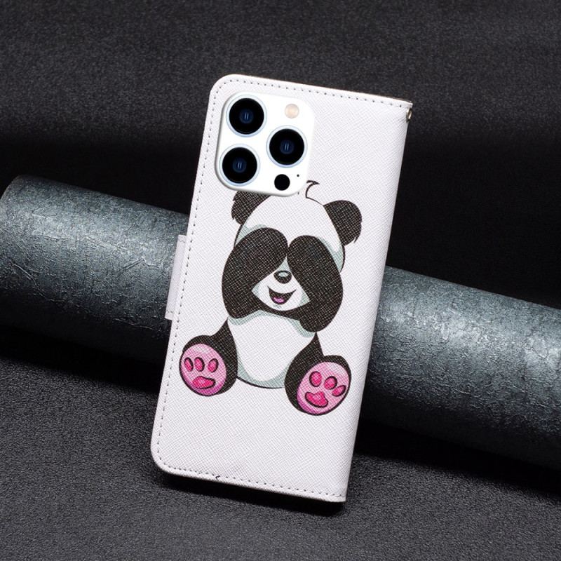 Læder Cover iPhone 16 Pro Max Panda