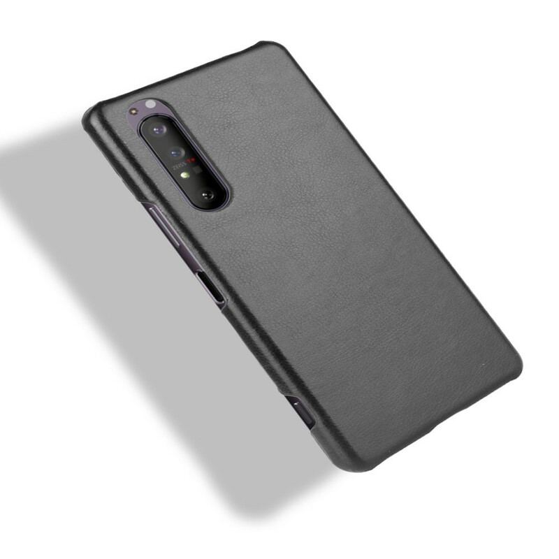 Cover Sony Xperia 1 II Litchi Læder Effekt