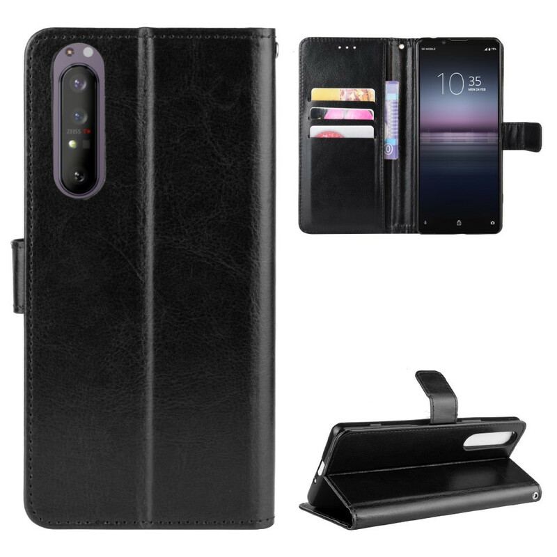 Flip Cover Sony Xperia 1 II Prangende Kunstlæder