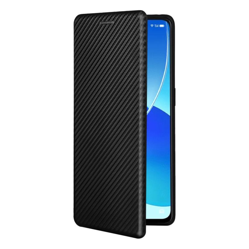 Cover Oppo Reno 6 Pro 5G Flip Cover Carbon Fiber Og Webbing