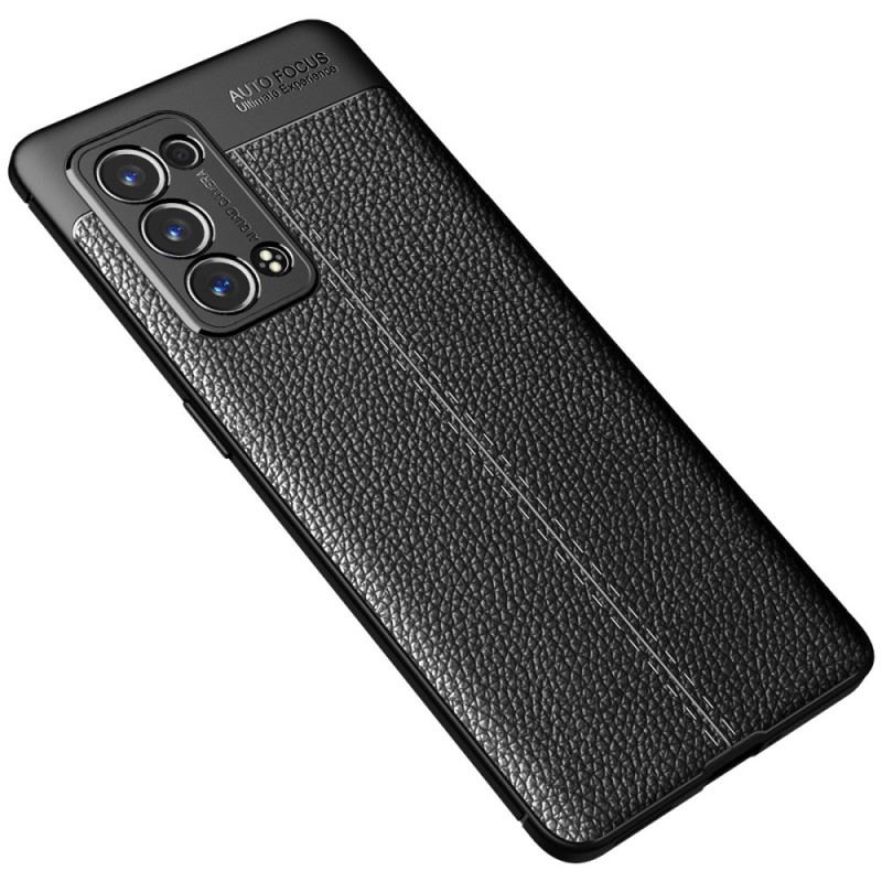 Cover Oppo Reno 6 Pro 5G Litchi Double Line Læder