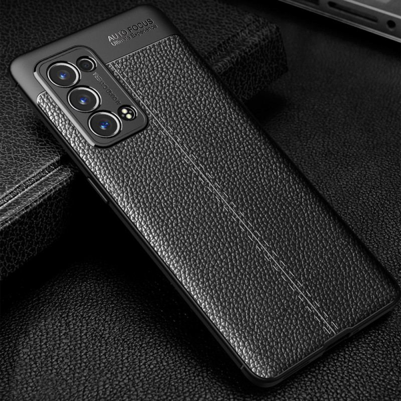 Cover Oppo Reno 6 Pro 5G Litchi Double Line Læder