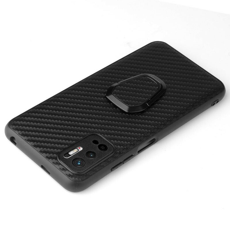 Cover Xiaomi Redmi Note 10 5G Carbon Fiber Ring-support