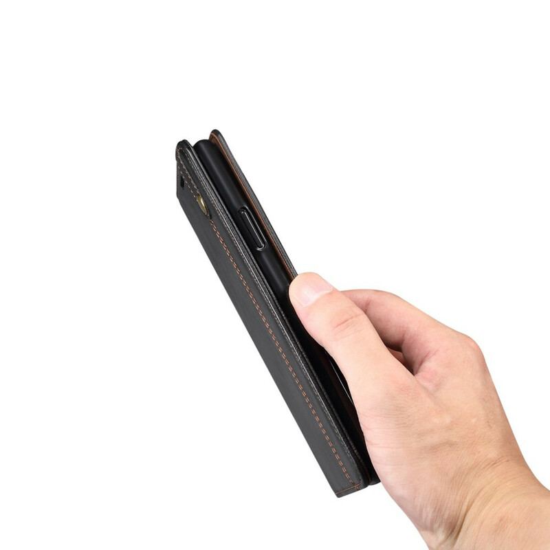 Cover Xiaomi Redmi Note 10 5G Flip Cover Voksbehandlet Kunstlæder
