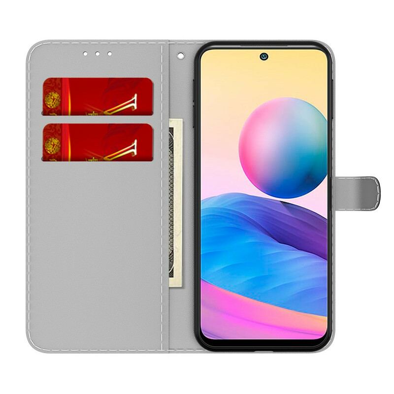 Flip Cover Xiaomi Redmi Note 10 5G Abstrakt Mønster