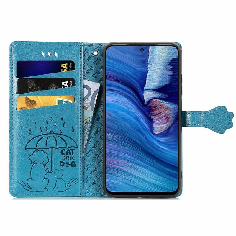 Flip Cover Xiaomi Redmi Note 10 5G Animerede Dyr