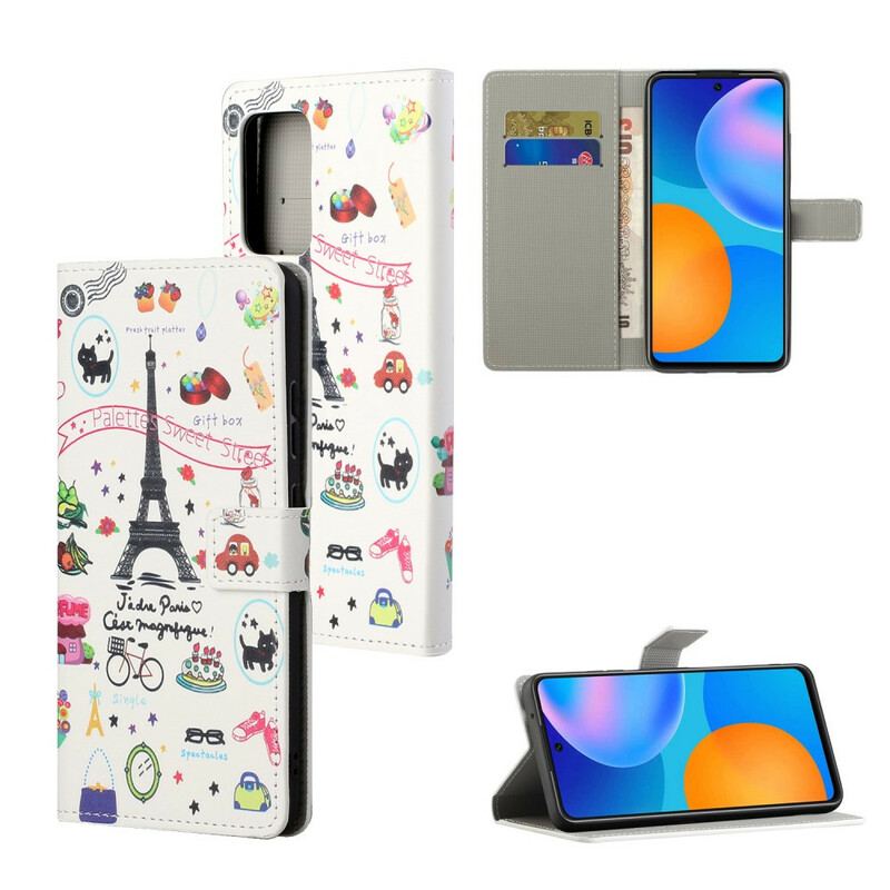 Flip Cover Xiaomi Redmi Note 10 5G Jeg Elsker Paris