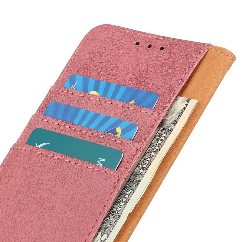 Flip Cover Xiaomi Redmi Note 10 5G Khazneh Retro Split Imiteret Læder