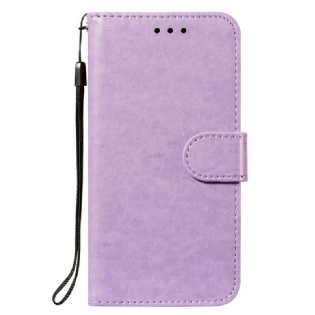 Flip Cover Xiaomi Redmi Note 10 5G Læderdesign Med Rem