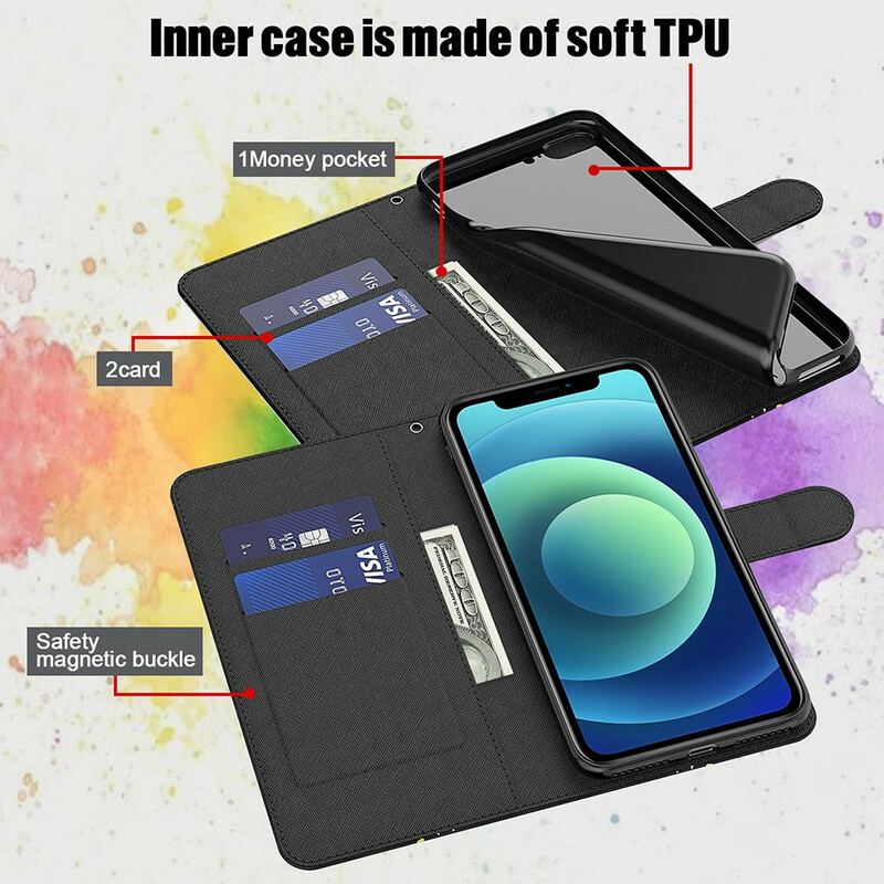 Flip Cover Xiaomi Redmi Note 10 5G Marmor Med Snor