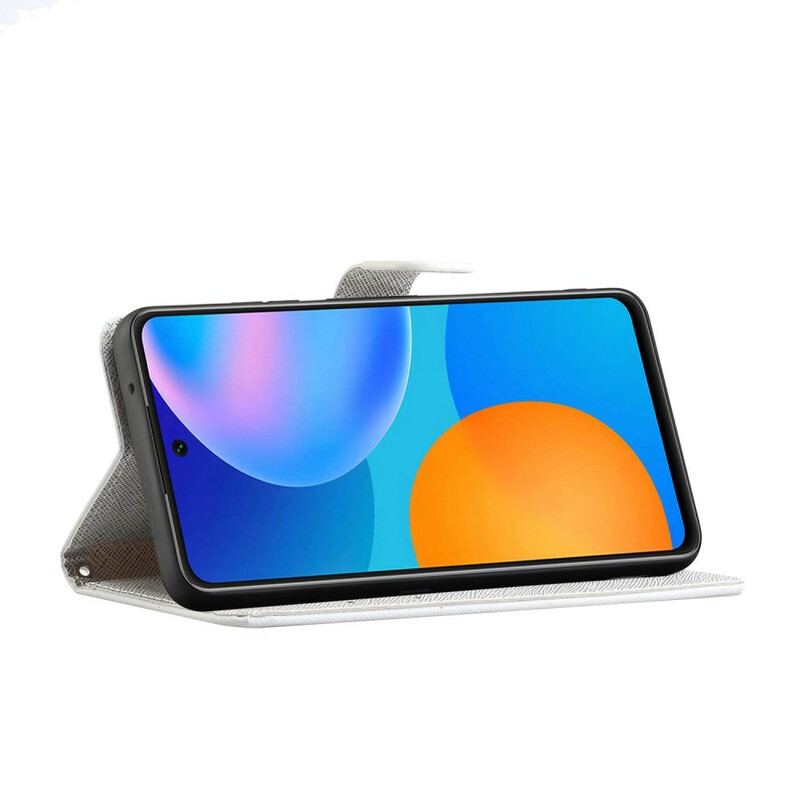 Flip Cover Xiaomi Redmi Note 10 5G Med Snor Strappy Guldsmede