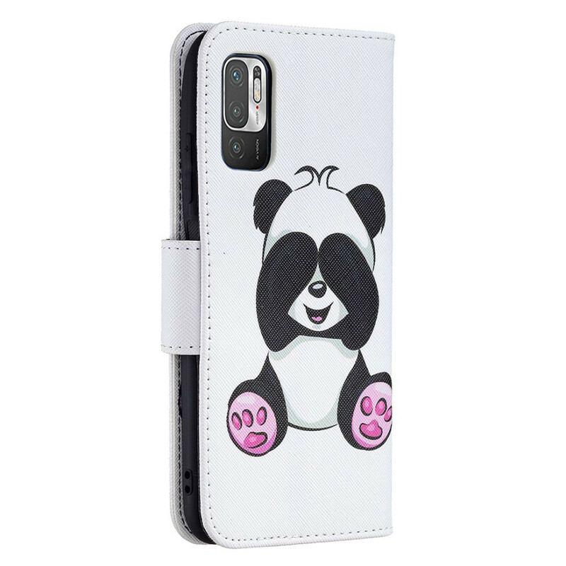 Flip Cover Xiaomi Redmi Note 10 5G Panda Sjov