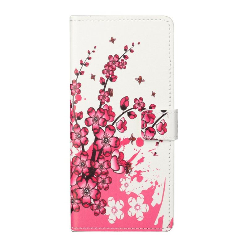 Flip Cover Xiaomi Redmi Note 10 5G Tropiske Blomster