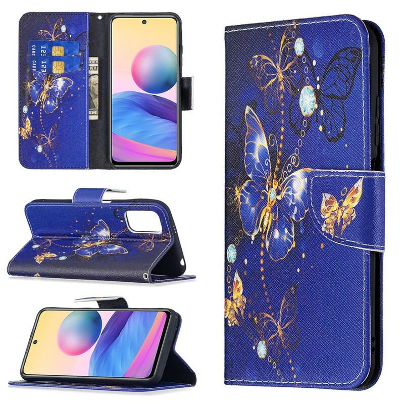 Flip Cover Xiaomi Redmi Note 10 5G Utrolige Sommerfugle