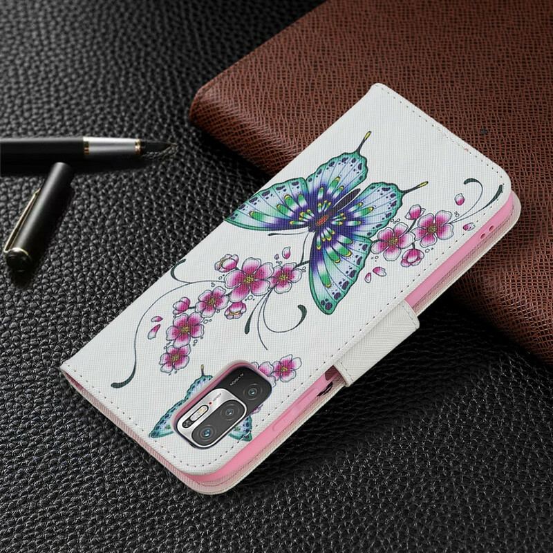 Flip Cover Xiaomi Redmi Note 10 5G Vidunderlige Sommerfugle