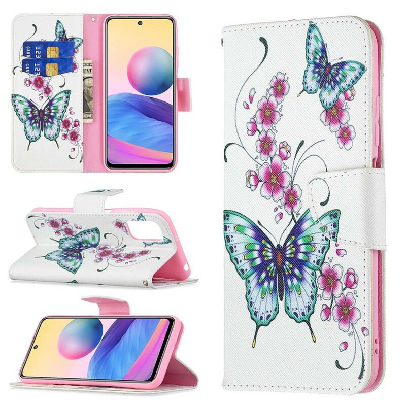 Flip Cover Xiaomi Redmi Note 10 5G Vidunderlige Sommerfugle