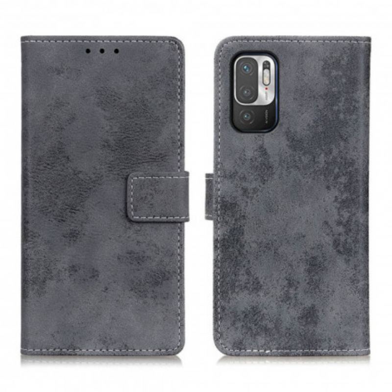 Flip Cover Xiaomi Redmi Note 10 5G Vintage Lædereffekt