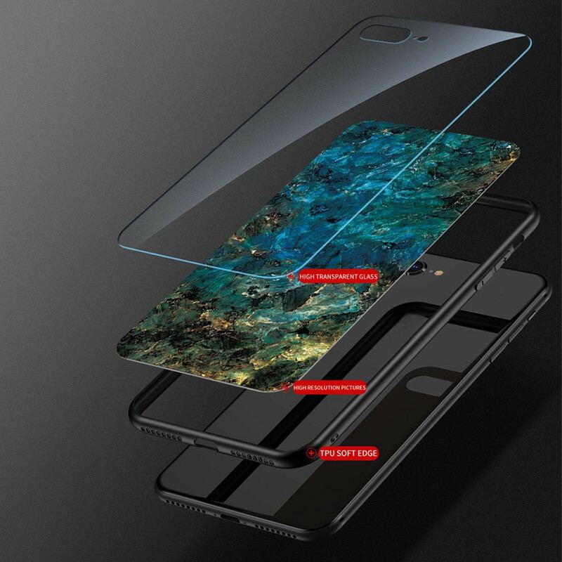 Mobilcover Xiaomi Redmi Note 10 5G Marmorfarver Hærdet Glas