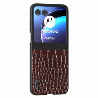 Cover Motorola Razr 50 Abeel Crocodile Style Læder