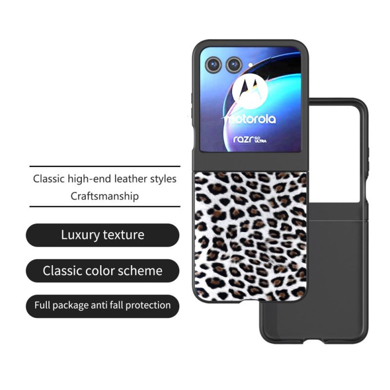 Cover Motorola Razr 50 Telefon Etui Leopard