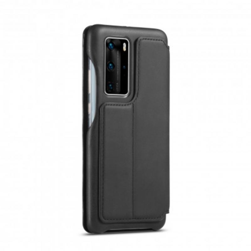 Cover Huawei P40 Pro Flip Cover Lc.imeeke Lædereffekt