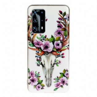 Cover Huawei P40 Pro Fluorescerende Blomsterelg