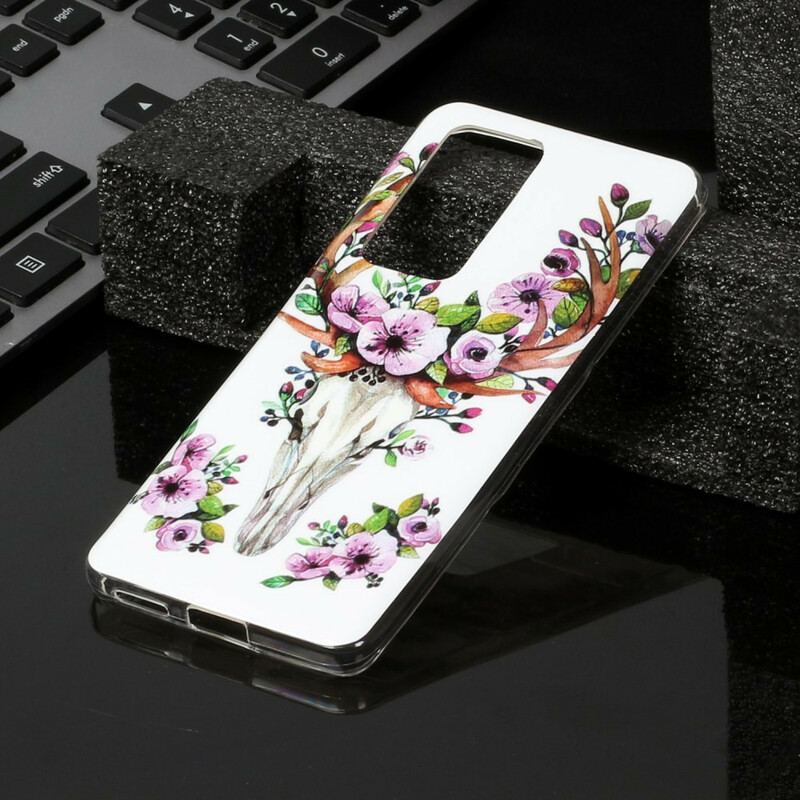 Cover Huawei P40 Pro Fluorescerende Blomsterelg