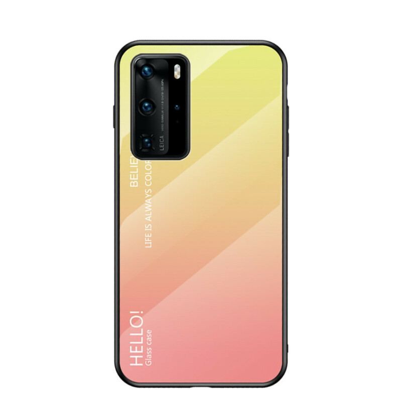 Cover Huawei P40 Pro Hærdet Glas Hej