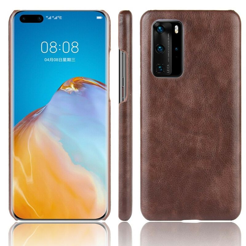 Cover Huawei P40 Pro Litchi Performance Lædereffekt