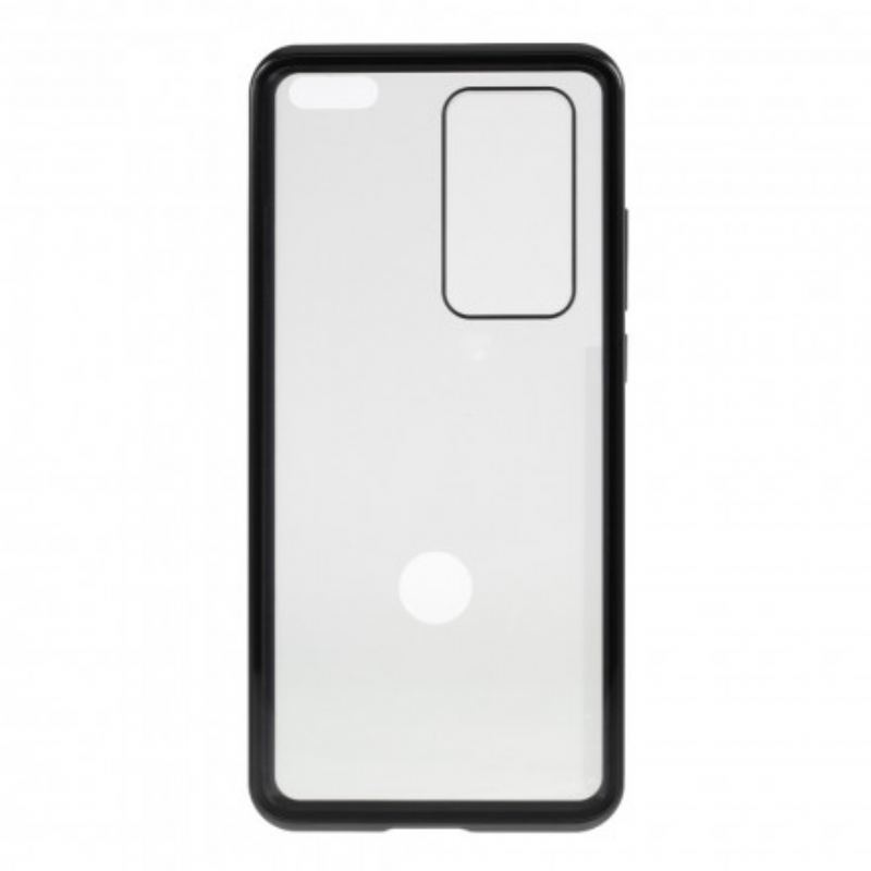 Cover Huawei P40 Pro Metalkanter Og Dobbelt Hærdet Glas