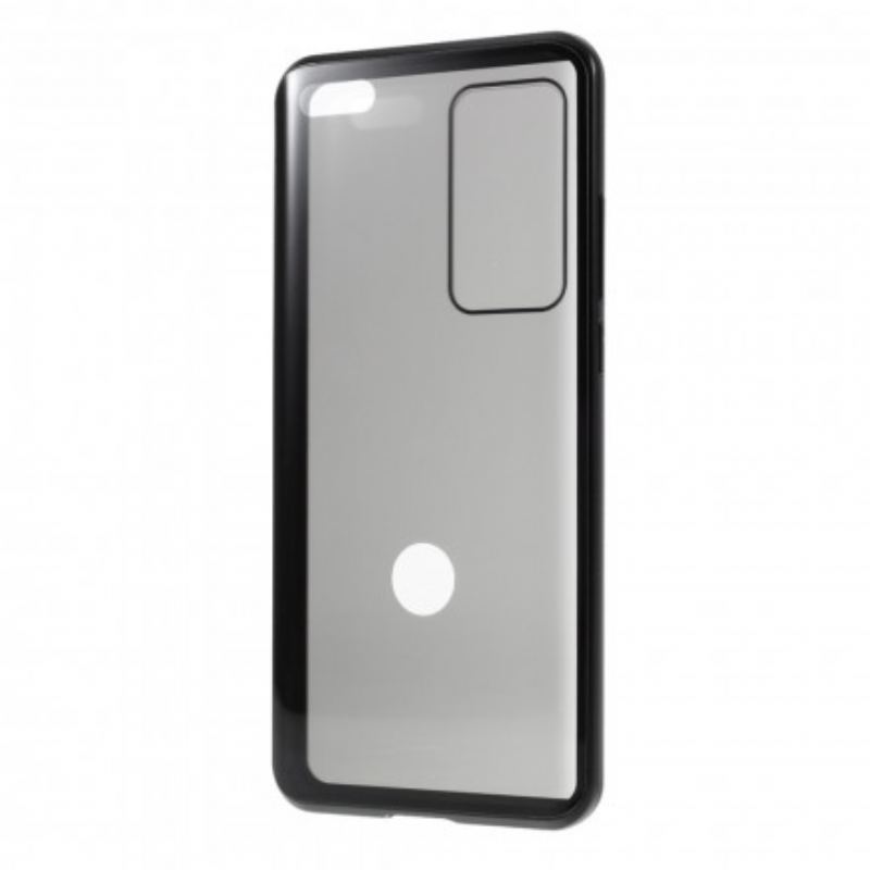 Cover Huawei P40 Pro Metalkanter Og Dobbelt Hærdet Glas