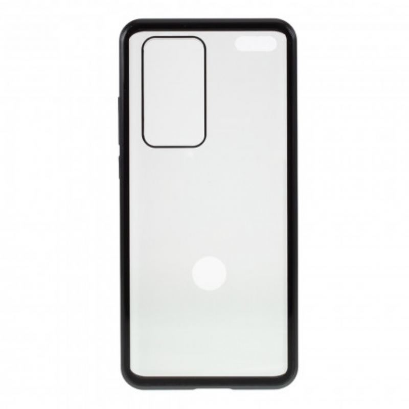 Cover Huawei P40 Pro Metalkanter Og Dobbelt Hærdet Glas