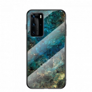 Cover Huawei P40 Pro Premium Farver Hærdet Glas