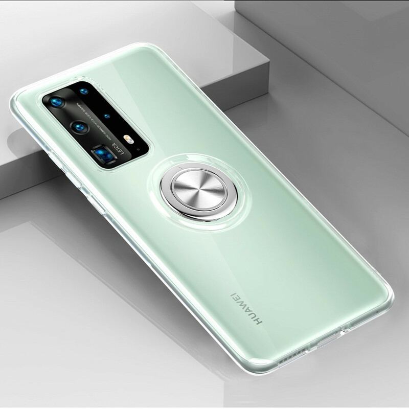 Cover Huawei P40 Pro Silikone Metal Roterende Ring