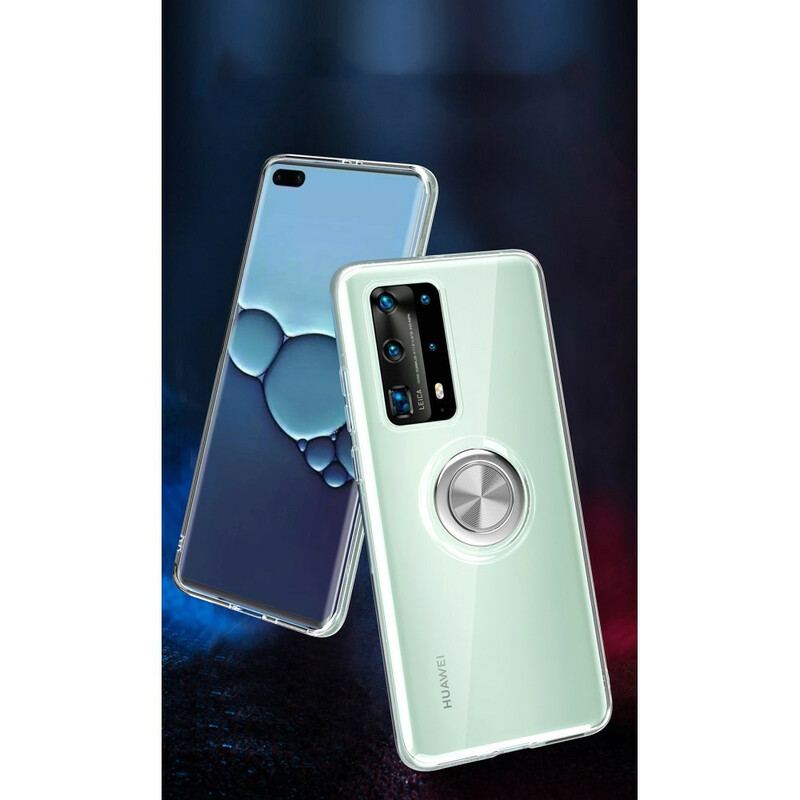 Cover Huawei P40 Pro Silikone Metal Roterende Ring