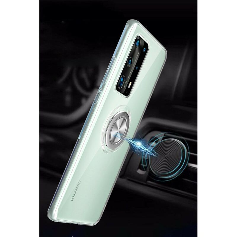 Cover Huawei P40 Pro Silikone Metal Roterende Ring