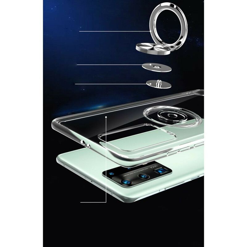 Cover Huawei P40 Pro Silikone Metal Roterende Ring