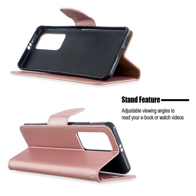 Flip Cover Huawei P40 Pro Læder Cover Litchi Rabat Oblique