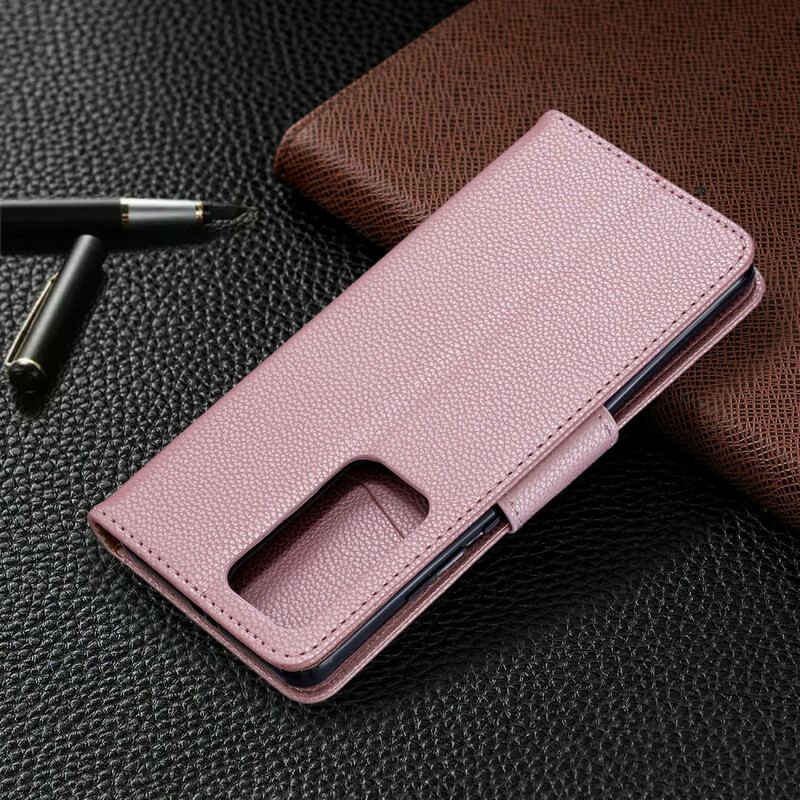 Flip Cover Huawei P40 Pro Læder Cover Litchi Rabat Oblique