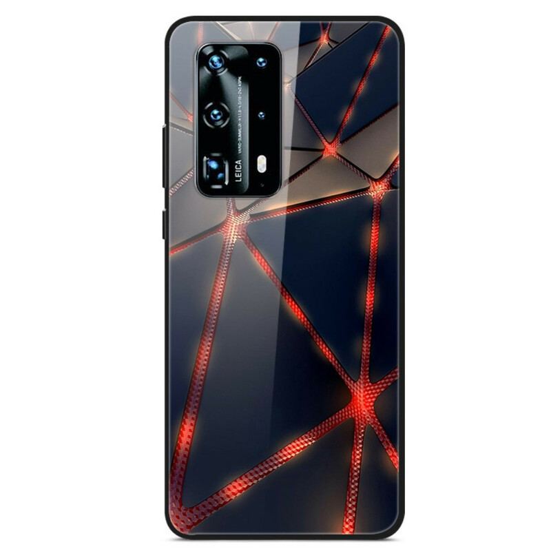 Mobilcover Huawei P40 Pro Red Ray Hærdet Glas