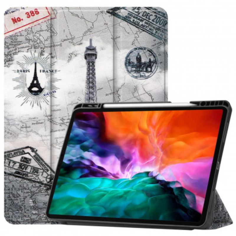 Cover iPad Pro 12.9" (2021) Eiffeltårnet Stylus Holder