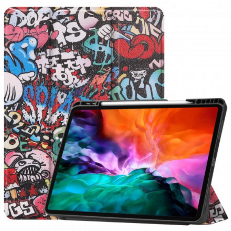 Cover iPad Pro 12.9" (2021) Graffiti Penneholder