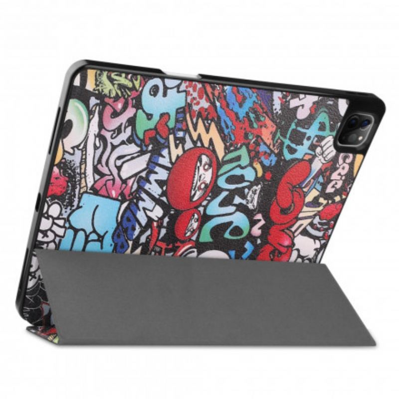 Cover iPad Pro 12.9" (2021) Graffiti Penneholder