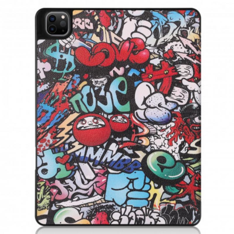 Cover iPad Pro 12.9" (2021) Graffiti Penneholder