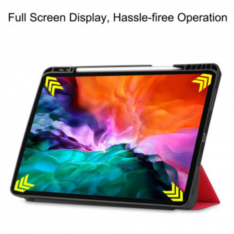 Cover iPad Pro 12.9" (2021) Tri-fold Klassisk Penneholder