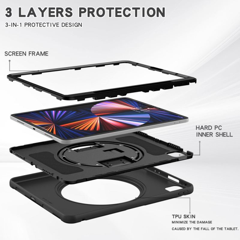 Cover iPad Pro 12.9" (2021) Ultra Resistent Med Rem Og Støtte